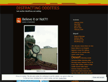 Tablet Screenshot of distractingoddities.wordpress.com