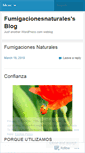 Mobile Screenshot of fumigacionesnaturales.wordpress.com