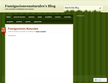 Tablet Screenshot of fumigacionesnaturales.wordpress.com