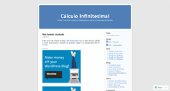 Desktop Screenshot of calculoinfinitesimal.wordpress.com