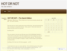 Tablet Screenshot of jakeshotornot.wordpress.com