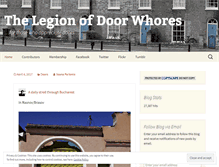 Tablet Screenshot of legionofdoorwhores.wordpress.com