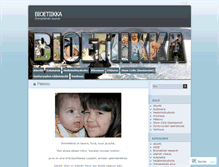 Tablet Screenshot of bioetiikka.wordpress.com