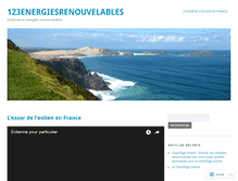 Tablet Screenshot of 123energiesrenouvelables.wordpress.com