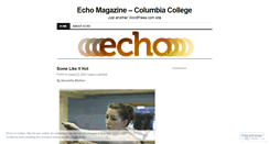 Desktop Screenshot of echomagazine.wordpress.com