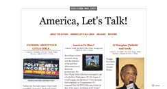 Desktop Screenshot of americaletstalk.wordpress.com