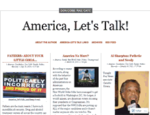 Tablet Screenshot of americaletstalk.wordpress.com