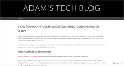 Desktop Screenshot of adamstech.wordpress.com