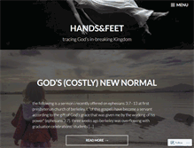 Tablet Screenshot of handsnfeet.wordpress.com