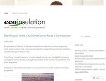 Tablet Screenshot of ecoinsulation.wordpress.com