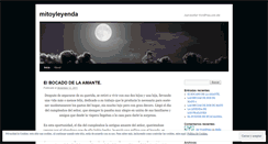 Desktop Screenshot of mitoyleyenda.wordpress.com