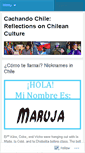 Mobile Screenshot of cachandochile.wordpress.com