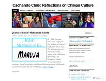 Tablet Screenshot of cachandochile.wordpress.com