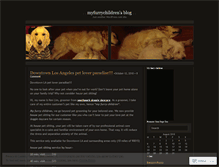 Tablet Screenshot of myfurrychildren.wordpress.com