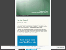Tablet Screenshot of philanthroflash.wordpress.com