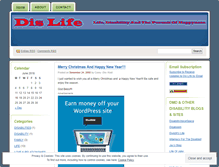 Tablet Screenshot of dislife.wordpress.com