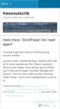 Mobile Screenshot of freesoulscrib.wordpress.com