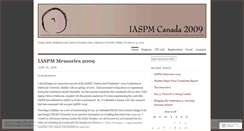 Desktop Screenshot of iaspmca2009.wordpress.com