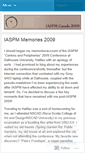 Mobile Screenshot of iaspmca2009.wordpress.com