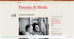 Desktop Screenshot of passatadimoda.wordpress.com