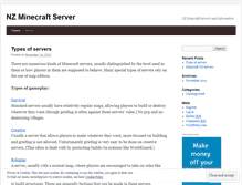 Tablet Screenshot of nzminecraftserver.wordpress.com