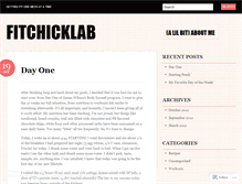 Tablet Screenshot of fitchicklab.wordpress.com