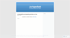 Desktop Screenshot of jurispedia.wordpress.com