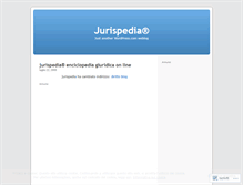 Tablet Screenshot of jurispedia.wordpress.com
