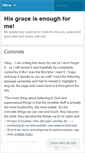 Mobile Screenshot of hisgraceisenoughforme.wordpress.com