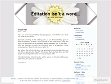 Tablet Screenshot of editation.wordpress.com