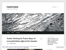 Tablet Screenshot of fadstudio.wordpress.com