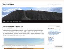 Tablet Screenshot of dirtoutwest.wordpress.com