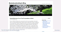 Desktop Screenshot of besteducationblog.wordpress.com