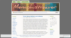 Desktop Screenshot of memphisweaver.wordpress.com