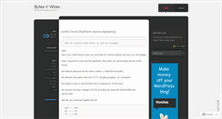 Desktop Screenshot of bytesnwires.wordpress.com