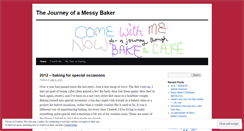 Desktop Screenshot of messybakery.wordpress.com