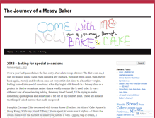 Tablet Screenshot of messybakery.wordpress.com