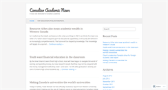 Desktop Screenshot of canadianacademicnews.wordpress.com