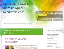 Tablet Screenshot of episcopal16days.wordpress.com