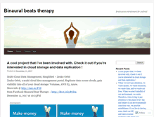 Tablet Screenshot of binauralbeatstherapy.wordpress.com