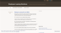 Desktop Screenshot of employeeleasing.wordpress.com