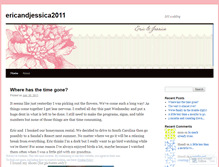 Tablet Screenshot of ericandjessica2011.wordpress.com