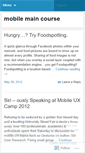 Mobile Screenshot of mobilemaincourse.wordpress.com
