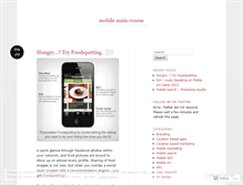 Tablet Screenshot of mobilemaincourse.wordpress.com