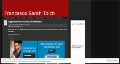 Desktop Screenshot of francescasarahtoich.wordpress.com