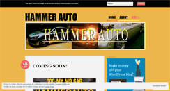 Desktop Screenshot of hammerauto.wordpress.com