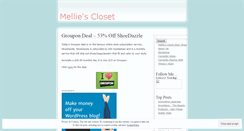 Desktop Screenshot of melliescloset.wordpress.com
