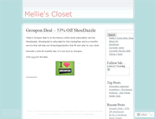 Tablet Screenshot of melliescloset.wordpress.com