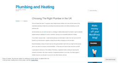 Desktop Screenshot of plumbingandheatinguk.wordpress.com