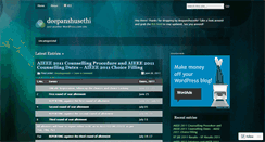 Desktop Screenshot of deepanshusethi.wordpress.com
